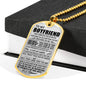 Dog Tag Necklace To My Boyfriend _NEW