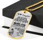 Luxury Necklace Pendant to My Daughter - Love Dad, Gohan & Pan Dragon Ball Super