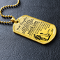 New_Vuvuzi Tee to My Daughter Dog Tag Necklace