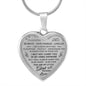 Father and Daughter Gift Ideas - To My Daughter Heart Necklace From Daddy