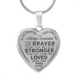 Father And Daughter Novelty Unique Engraved Heart Necklace