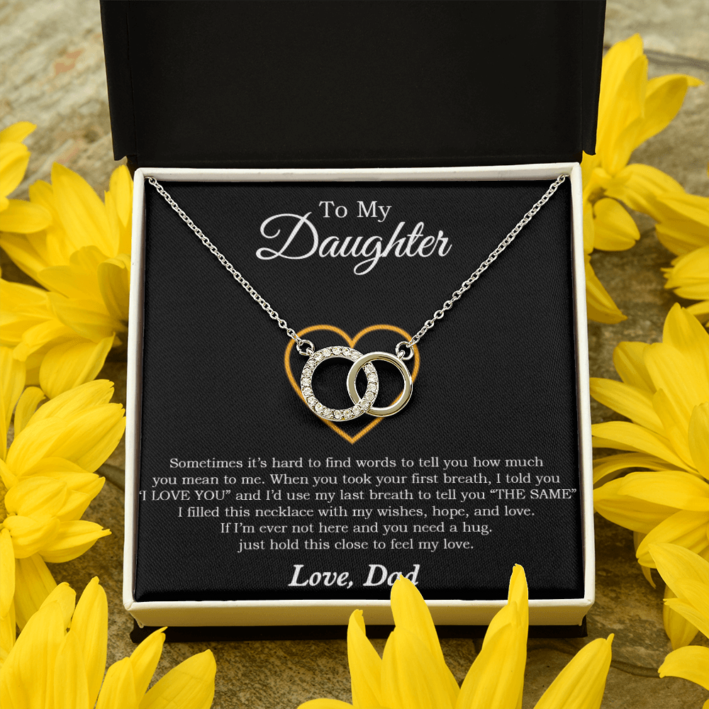 To My Daughter Necklace, Birthday Gift For Daughter From Dad, Father's Day Necklace