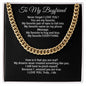 Boyfriend Gift Cuban Chain Necklace, Gift for Him, Boyfriend Gift Ideas