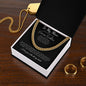 Promise Necklace for Him, Anniversary Gift,Christmas Cuban Link Chain to my Boyfriend
