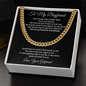 Boyfriend Gift Cuban Chain Necklace, Gift for Him, Boyfriend Gift Ideas, Anniversary Gift, For Boyfriend Gift
