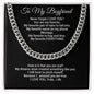 Boyfriend Gift Cuban Chain Necklace, Gift for Him, Boyfriend Gift Ideas