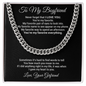 Boyfriend Gift Cuban Chain Necklace, Gift for Him, Boyfriend Gift Ideas, Anniversary Gift, For Boyfriend Gift
