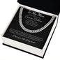 Promise Necklace for Him, Anniversary Gift,Christmas Cuban Link Chain to my Boyfriend