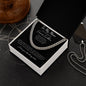 Promise Necklace for Him, Anniversary Gift,Christmas Cuban Link Chain to my Boyfriend