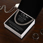 Promise Necklace for Him, Anniversary Gift,Christmas Cuban Link Chain to my Boyfriend