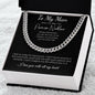 Promise Necklace for Him, Anniversary Gift,Christmas Cuban Link Chain to my Boyfriend