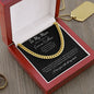 Promise Necklace for Him, Anniversary Gift,Christmas Cuban Link Chain to my Boyfriend