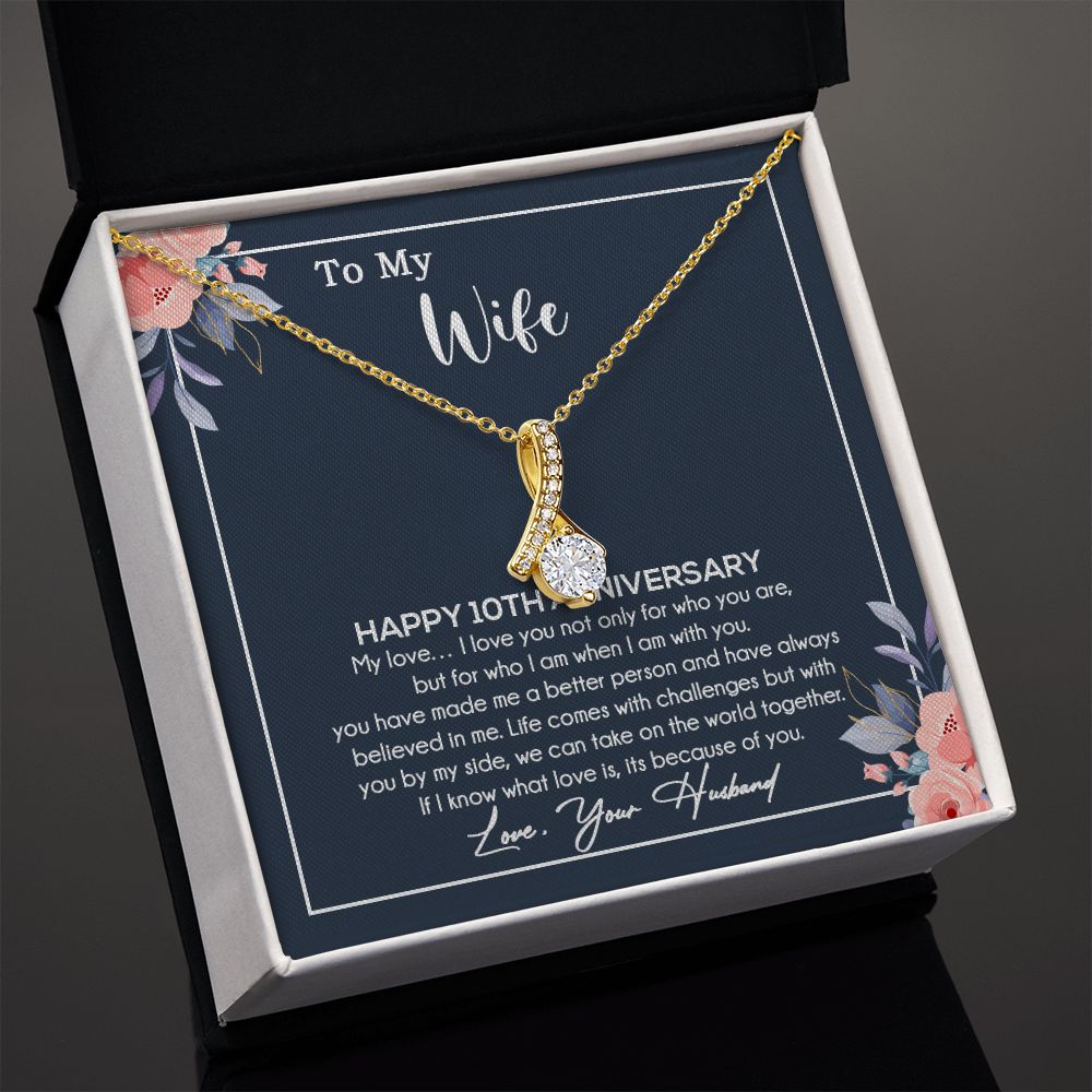 10th Anniversary Gift For Wife Necklace