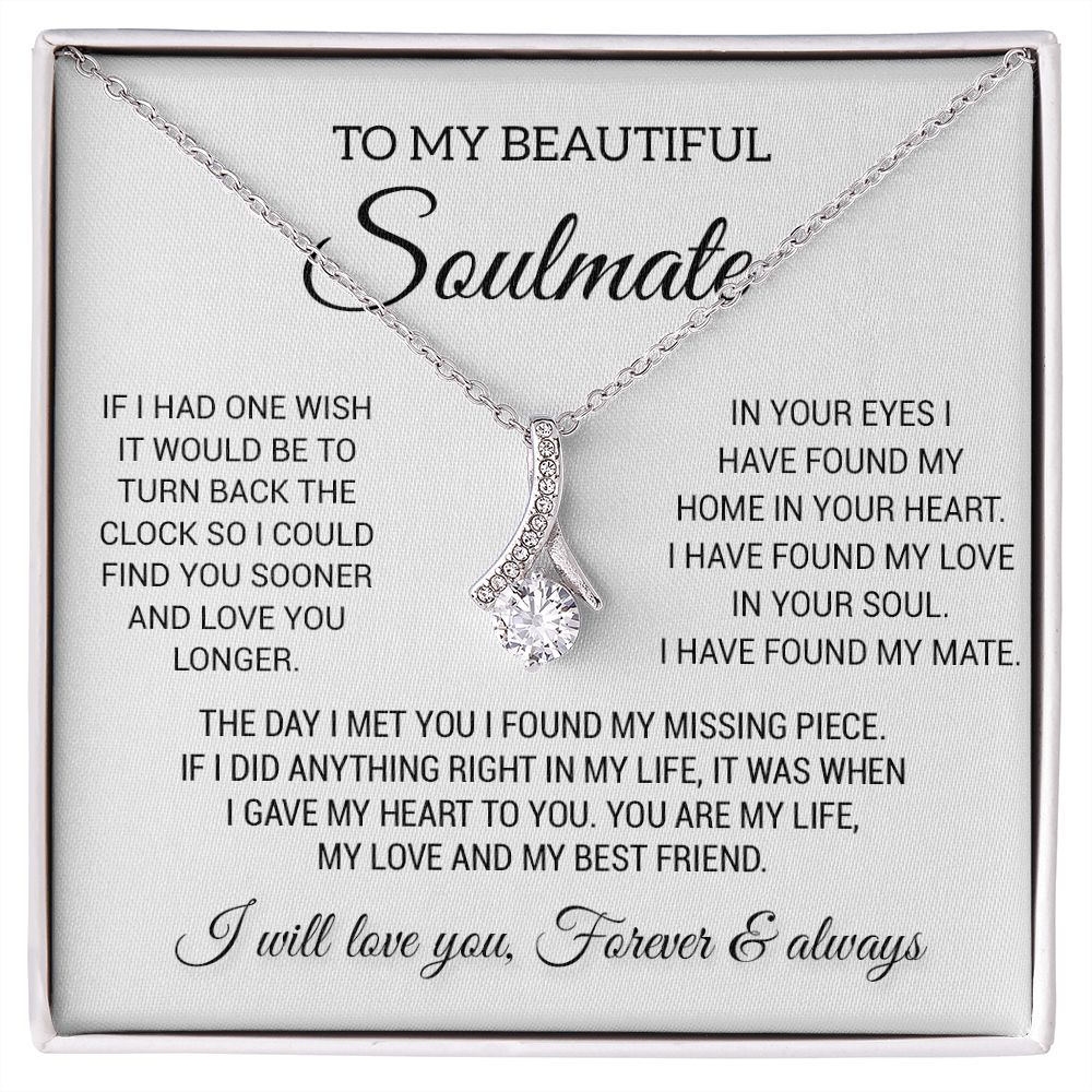 To My Beautiful Soulmate Necklace