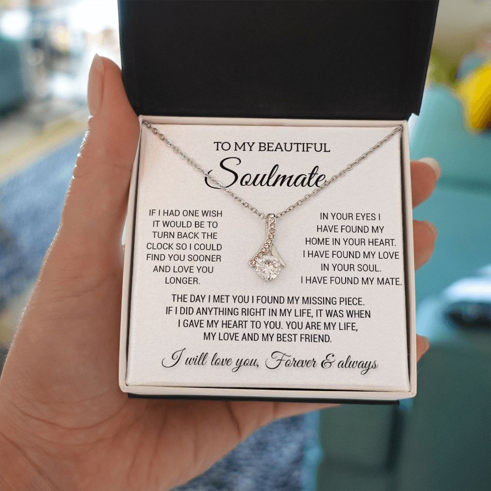 To My Beautiful Soulmate Necklace