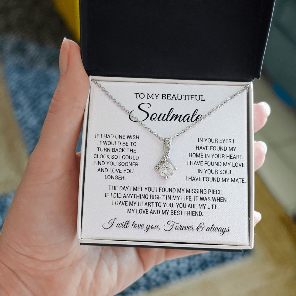 To My Beautiful Soulmate Necklace