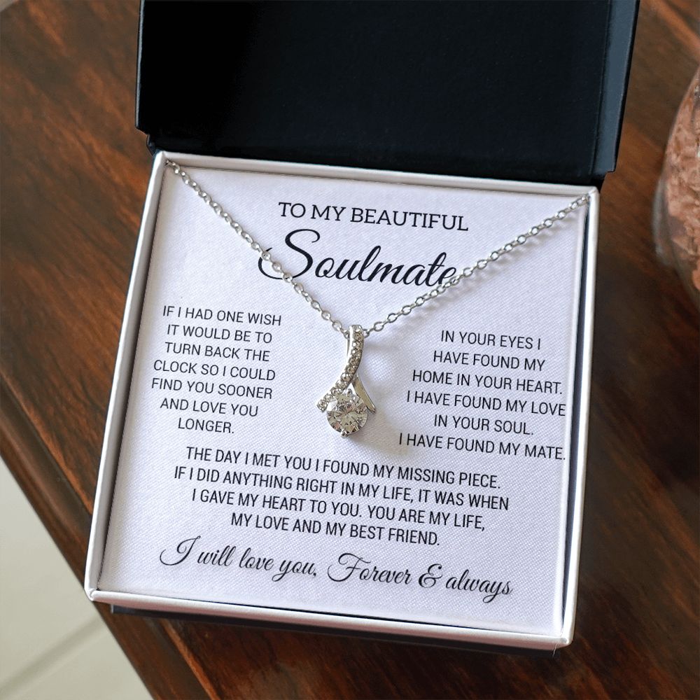 To My Beautiful Soulmate Necklace