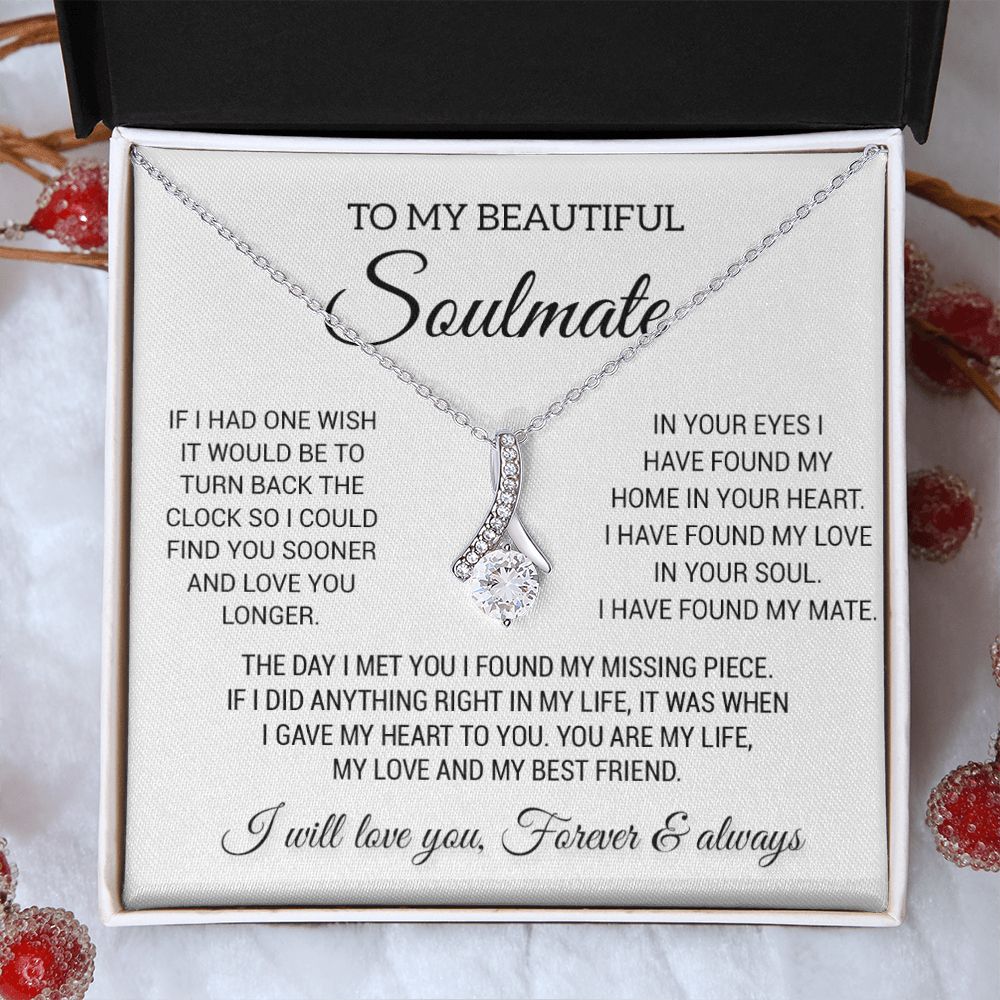 To My Beautiful Soulmate Necklace