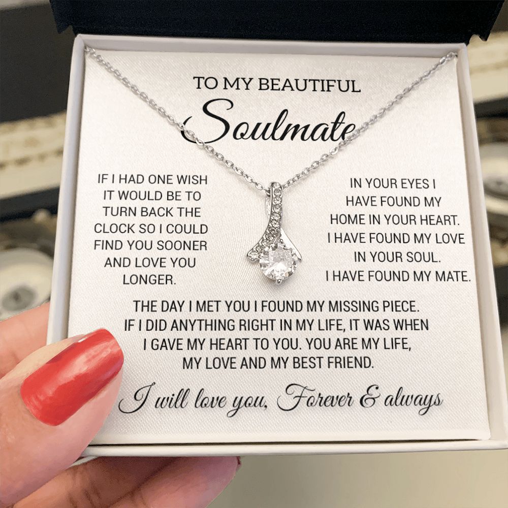To My Beautiful Soulmate Necklace
