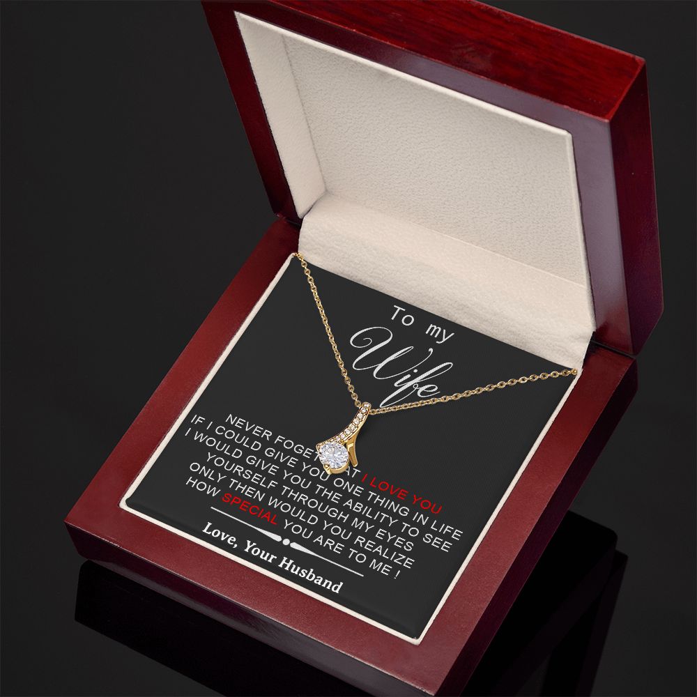 To My Wife Necklace, Engagement Gift For Her, Future Wife Birthday Gift