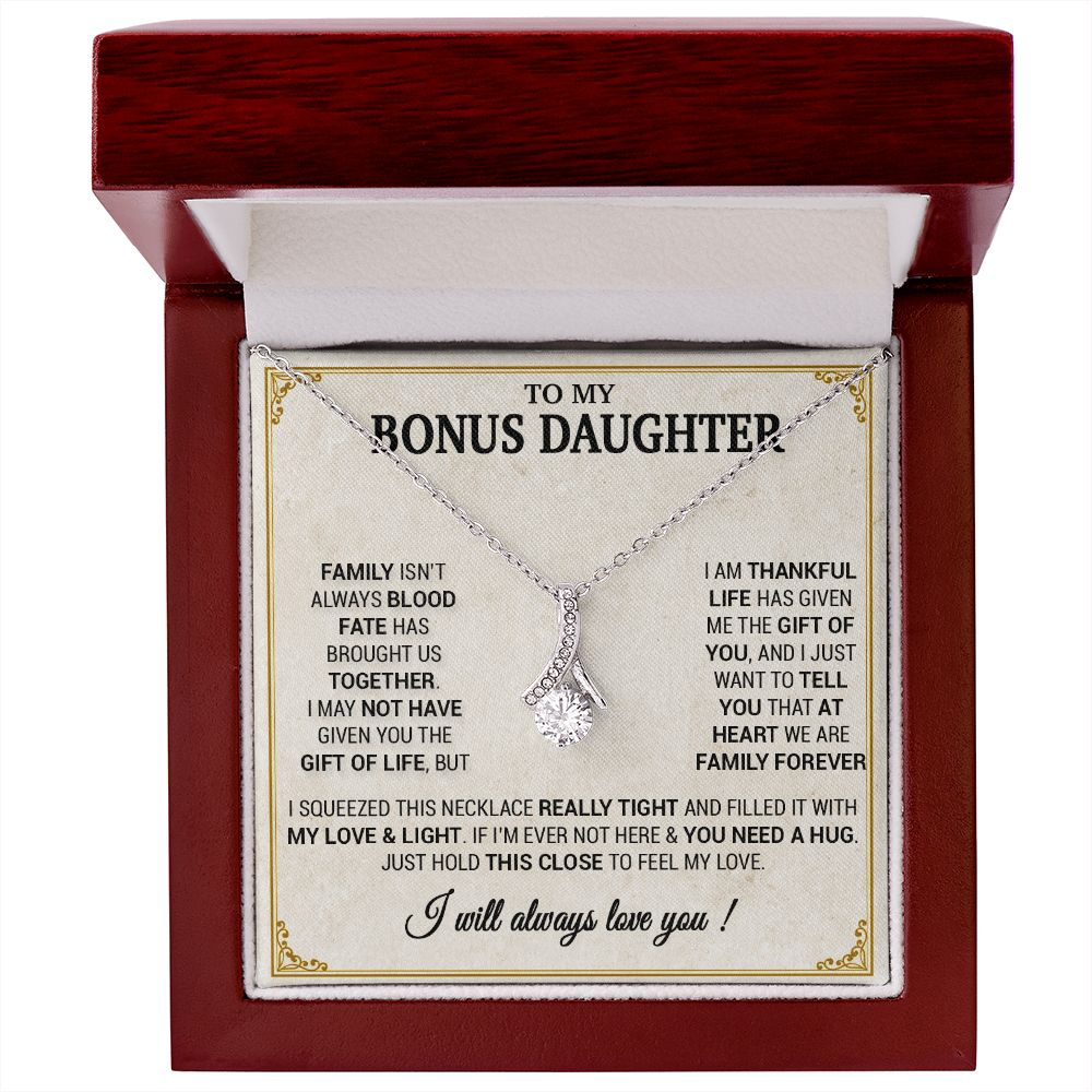 To my bonus daughter necklace