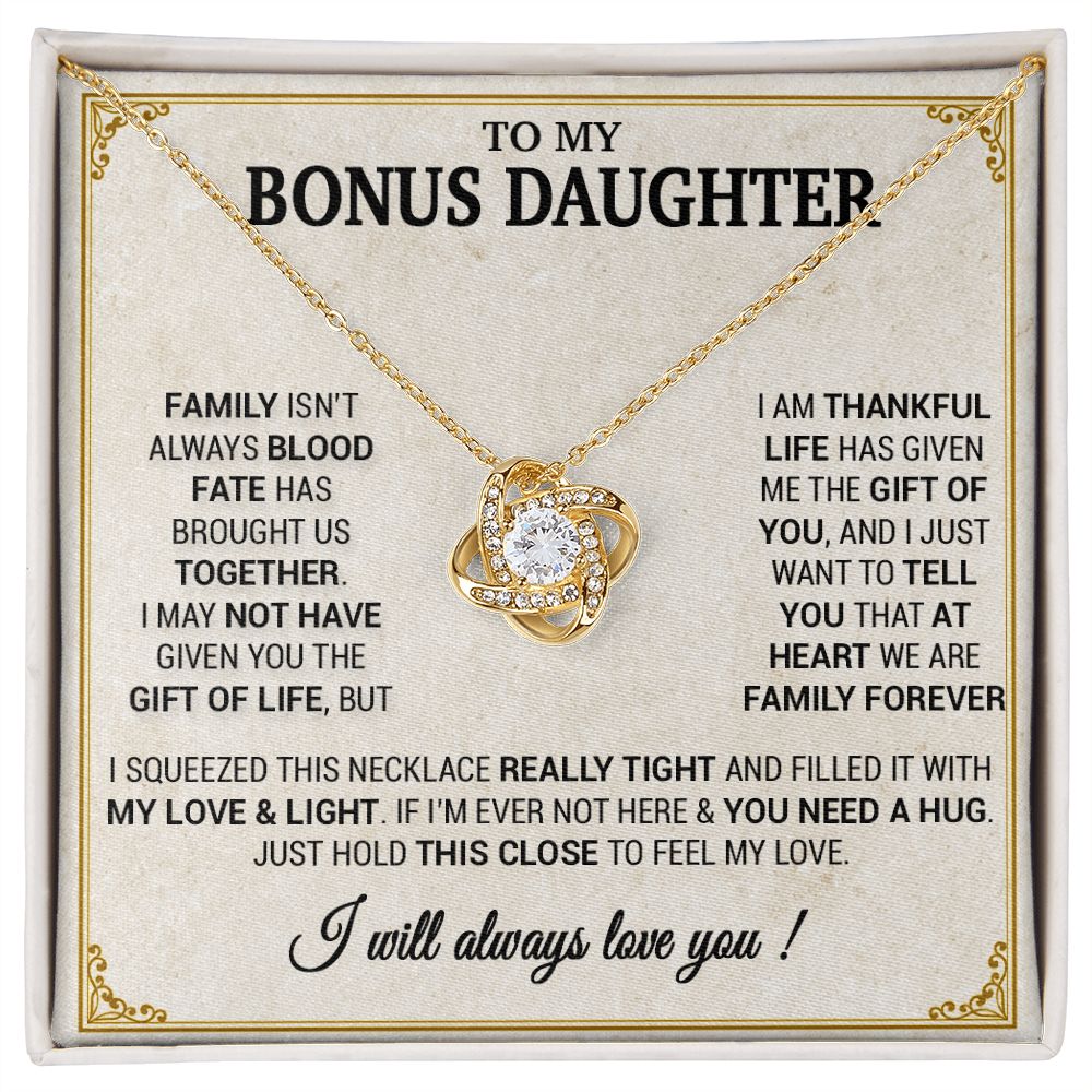 To my Bonus Daughter Necklace