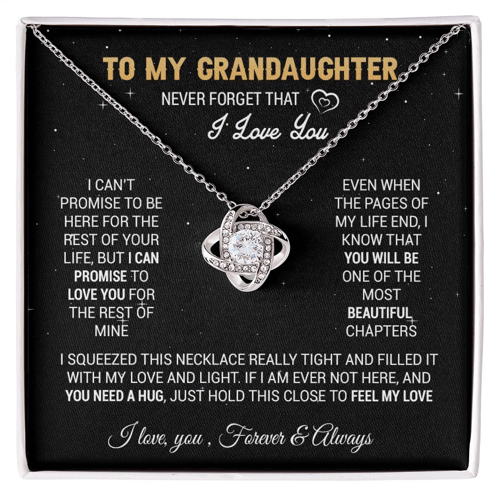 Granddaughter Necklace - Granddaughter Gifts From Grandpa Grandma