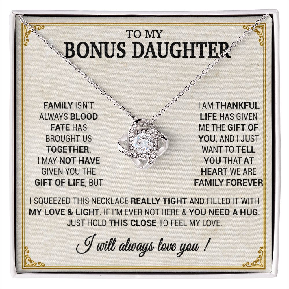 To my Bonus Daughter Necklace