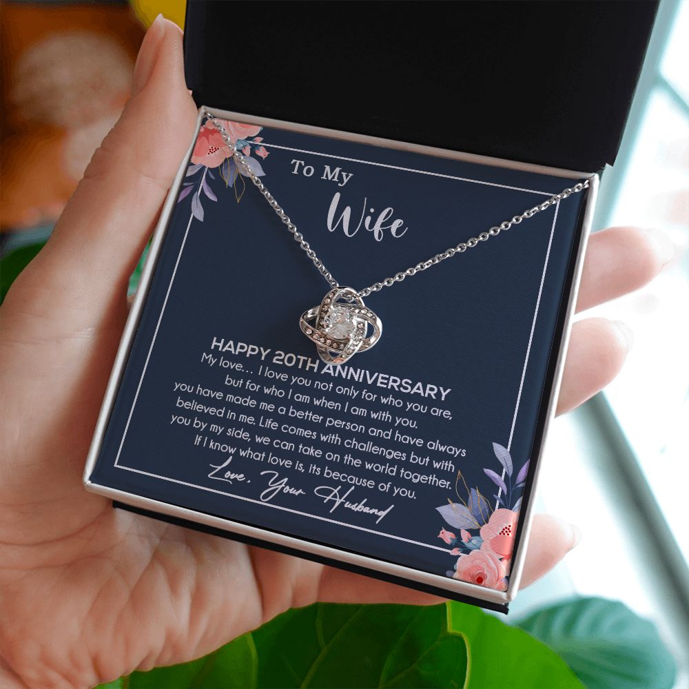 20th Anniversary Gift For Wife Necklace, 20 Year Anniversary, 20th Wedding Gift