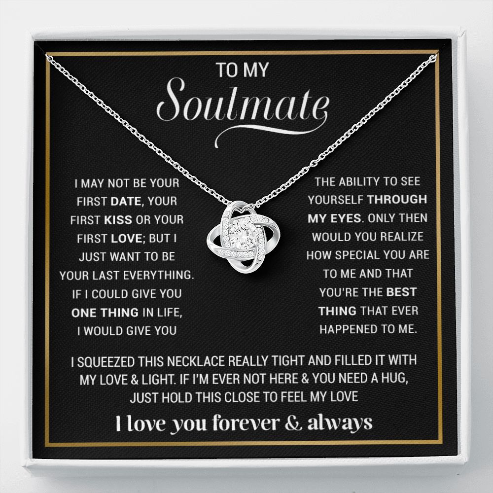 To My Soulmate Necklace, Gift For Wife, Gift from Husband, Valentine Days Gift