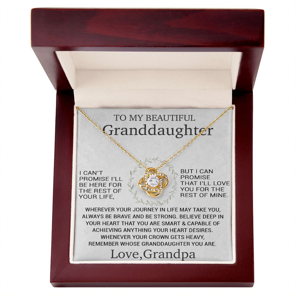 Granddaughter Necklace - Granddaughter Gifts From Grandpa Grandma
