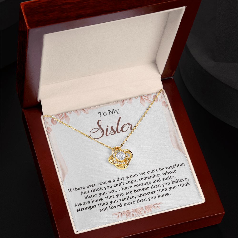 To My Sister Necklace, Brother to Sister, Birthday gift For Sister from Brother