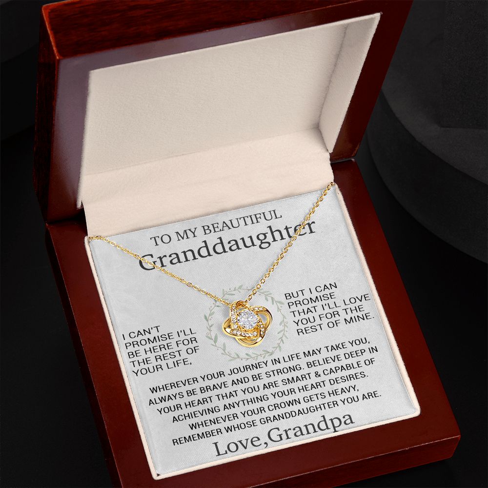 Granddaughter Necklace - Granddaughter Gifts From Grandpa Grandma