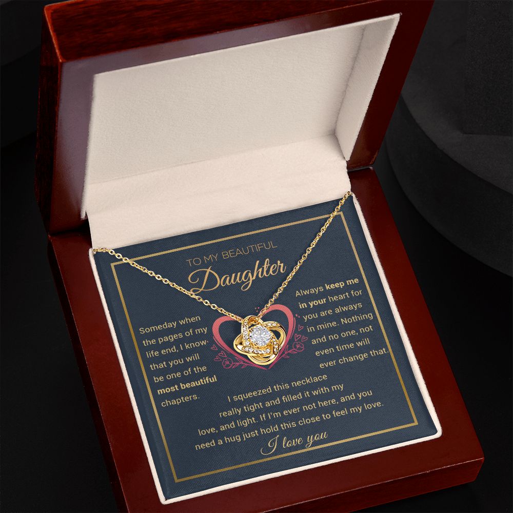 To My Daughter Necklace, Daughter Gift from Dad, Mom, Daughter Birthday Gift