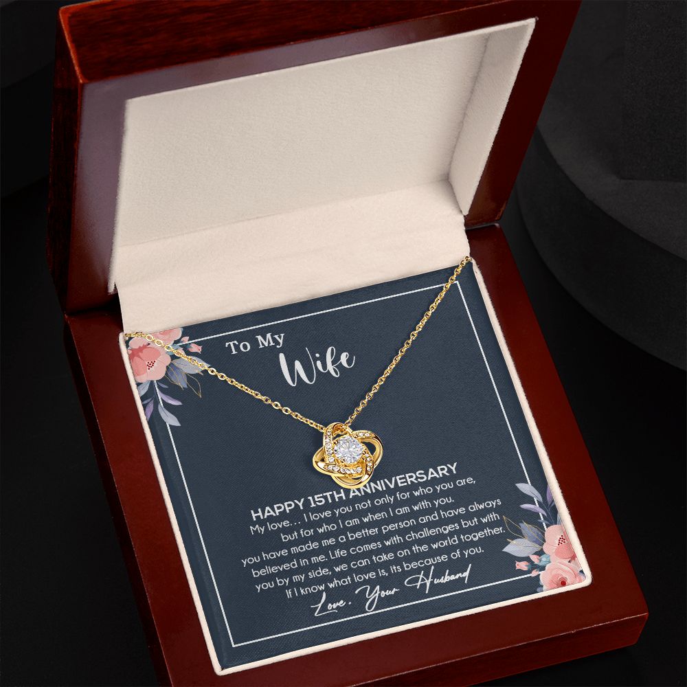 15th Anniversary Gift For Wife Necklace,15 Year Anniversary, 15th Wedding Gift