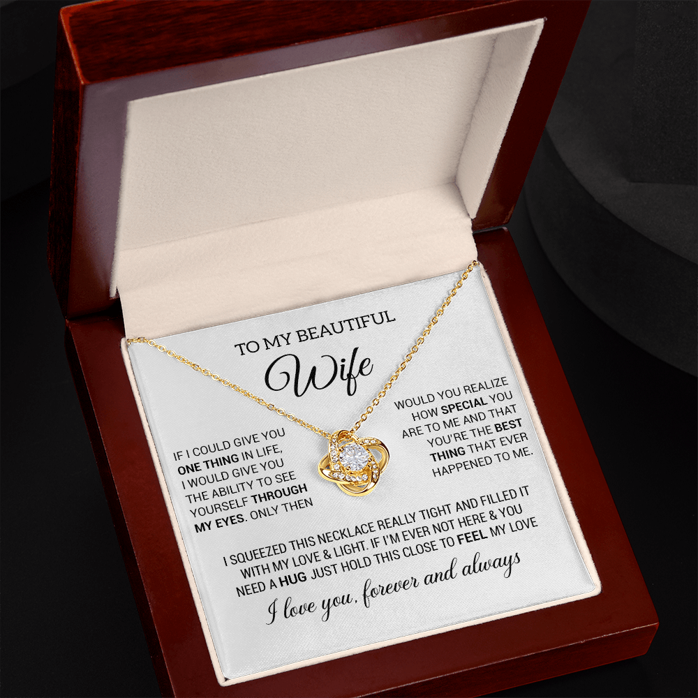 To My Wife Necklace, Necklace For Wife From Husband, Birthday Gifts Soulmate
