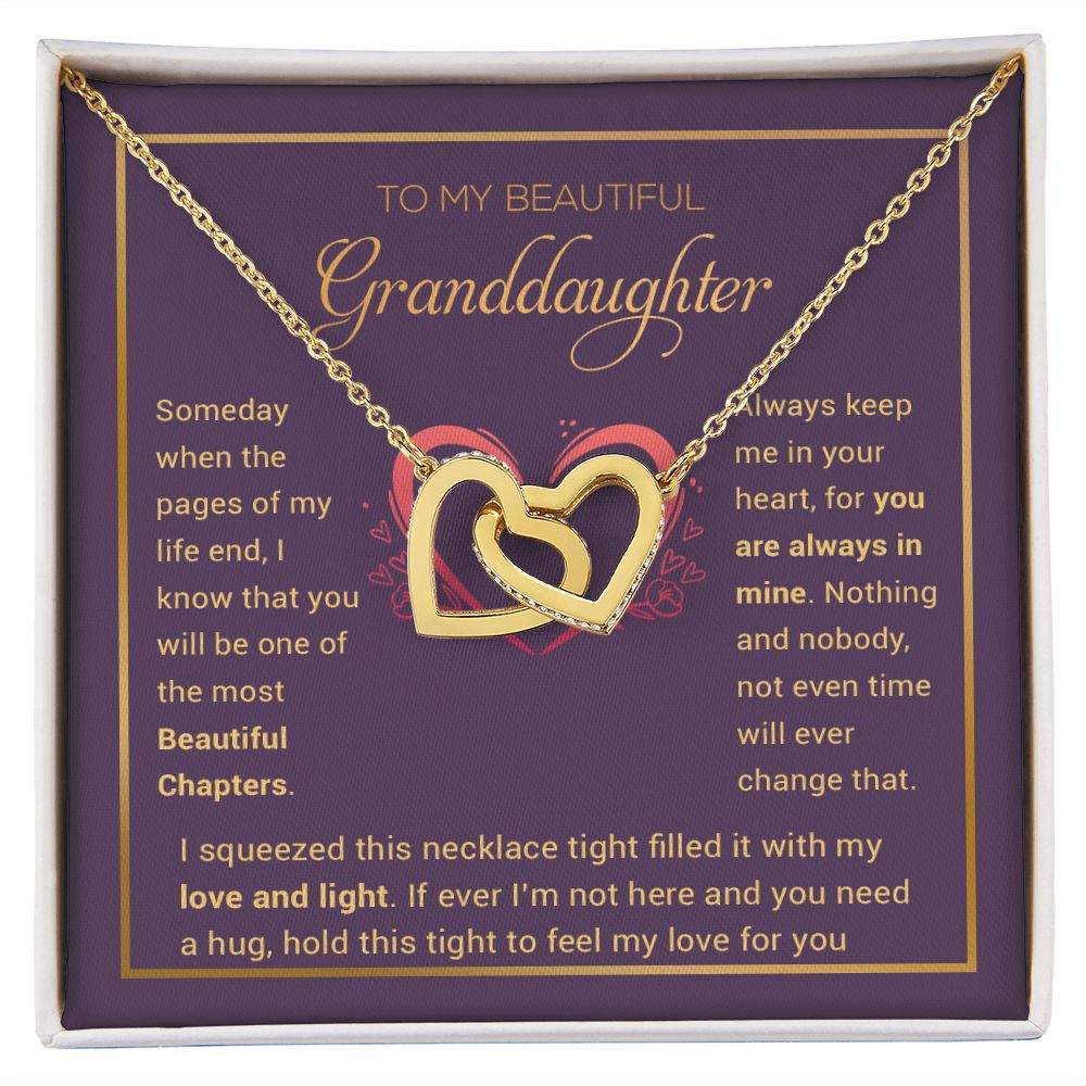Granddaughter Necklace - Granddaughter Gifts From Grandpa Grandma