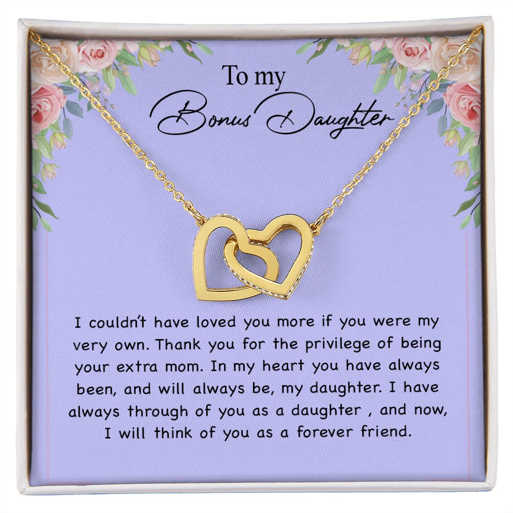 To my Bonus Daughter Necklace, Bonus Daughter, Step Daughter Gift