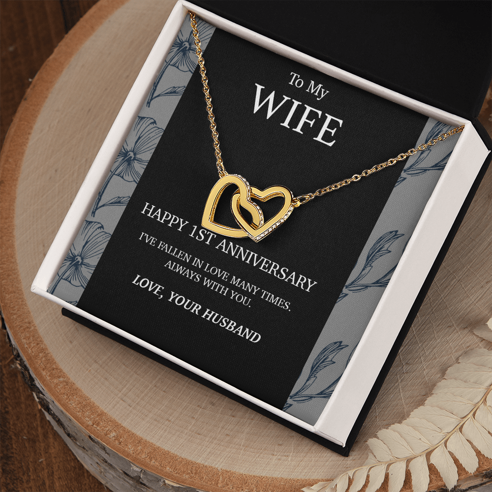 1 Year Anniversary Gift For Wife Necklace, Year Anniversary Gifts,1 Year Wedding