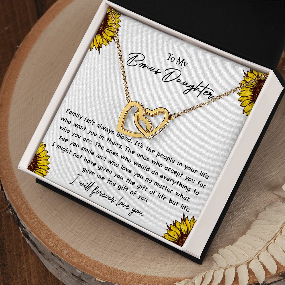 To my Bonus Daughter Necklace, Bonus Daughter, Step Daughter Gift