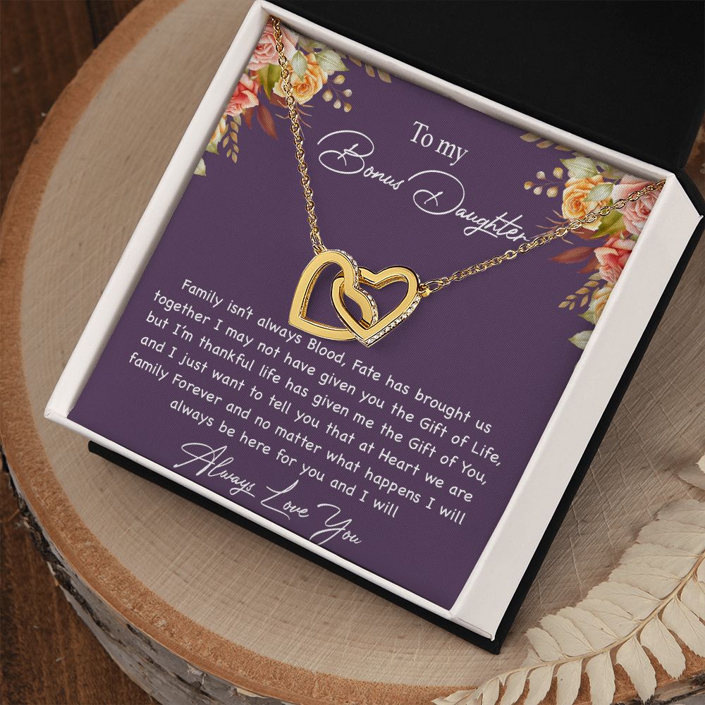 To My Bonus Daughter Necklace, Gift For Daughter, Step Daughter, Christmas Gift
