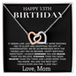 13th Birthday Gift Necklace,13th Birthday Girl ,Gift for 13 Year Old Girl Gifts