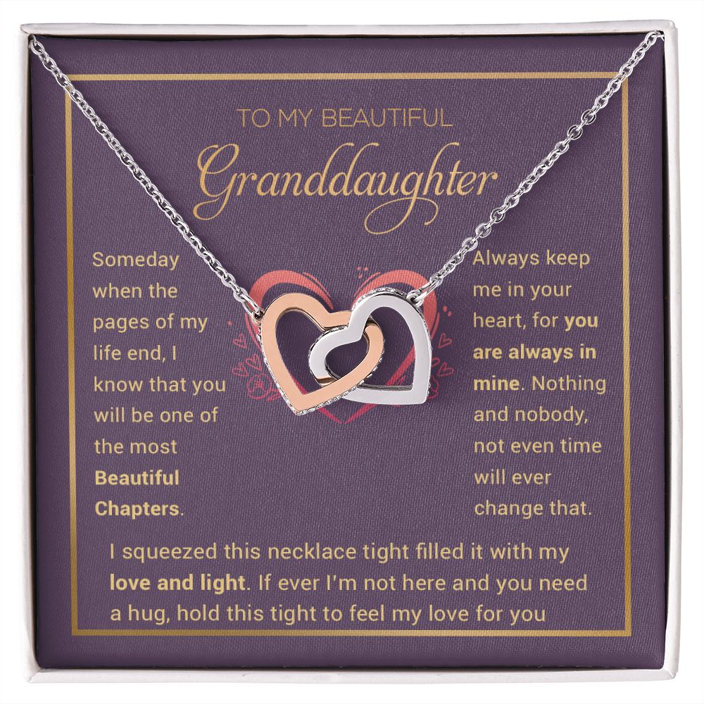 Granddaughter Necklace - Granddaughter Gifts From Grandpa Grandma