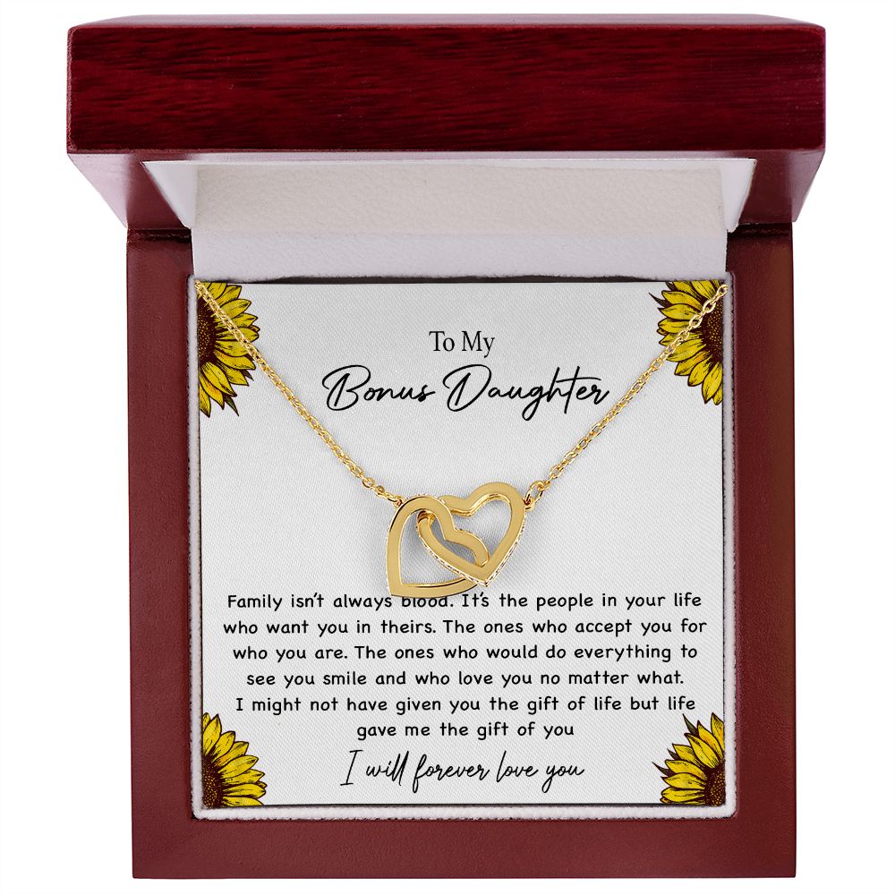 To my Bonus Daughter Necklace, Bonus Daughter, Step Daughter Gift