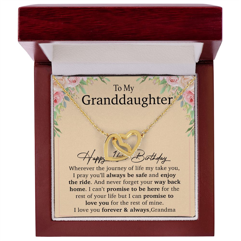 Happy 16th Birthday, To My Granddaughter Necklace, Gift For Granddaughter
