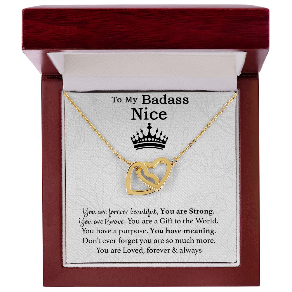 To My Badass Niece Necklace, Birthday Gift, Graduation Gift, Grad Gift