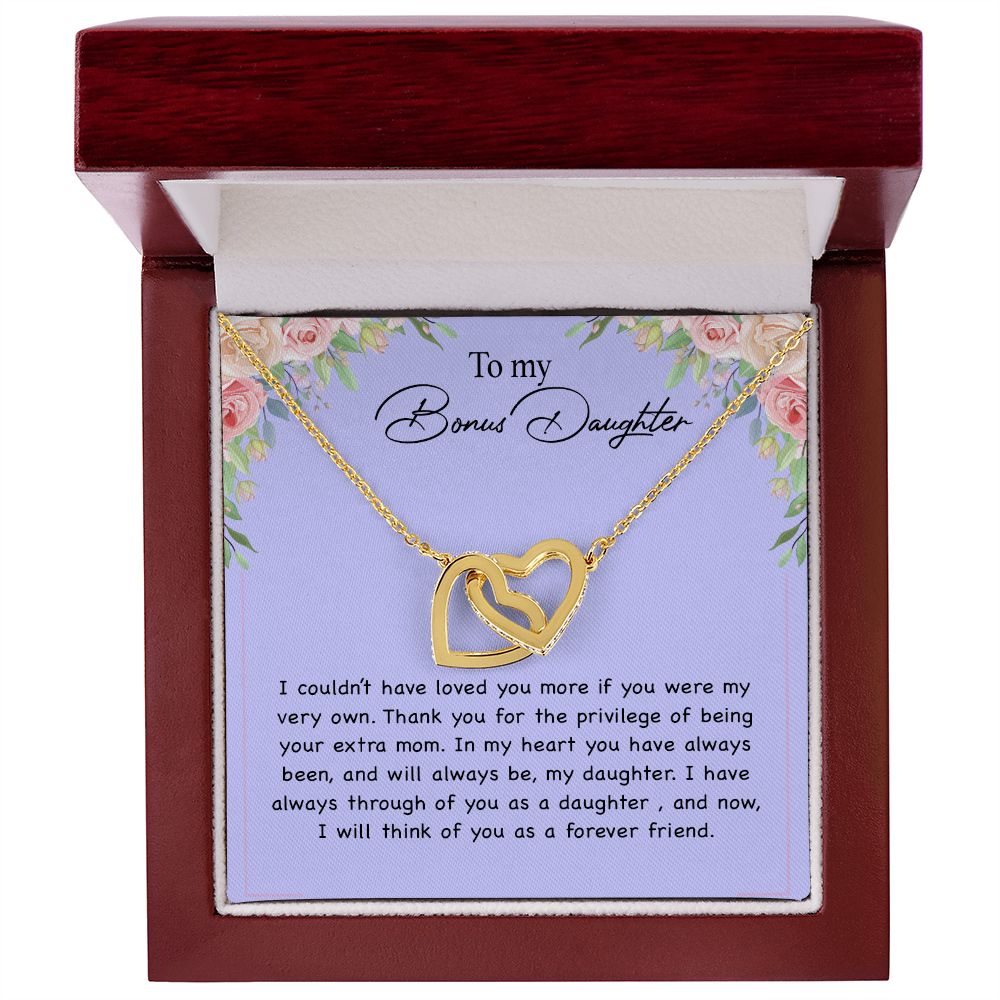 To my Bonus Daughter Necklace, Bonus Daughter, Step Daughter Gift