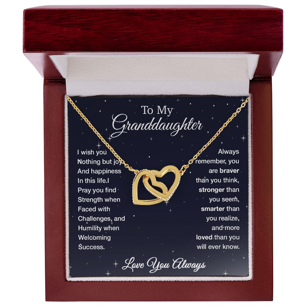 Granddaughter Necklace - Granddaughter Gifts From Grandpa Grandma
