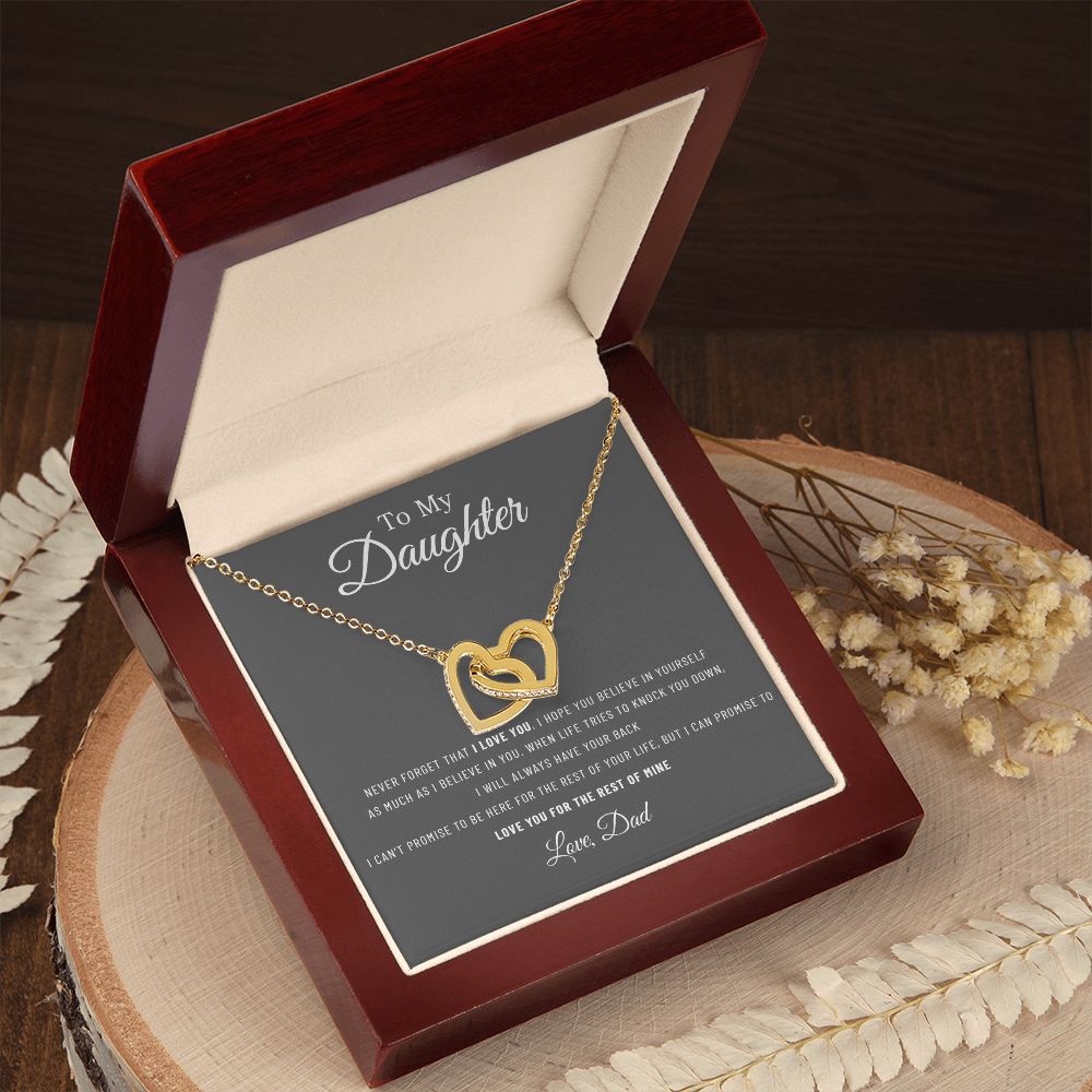 To My Daughter Necklace, Gift For Daughter From Dad, Daughter Father Necklace88