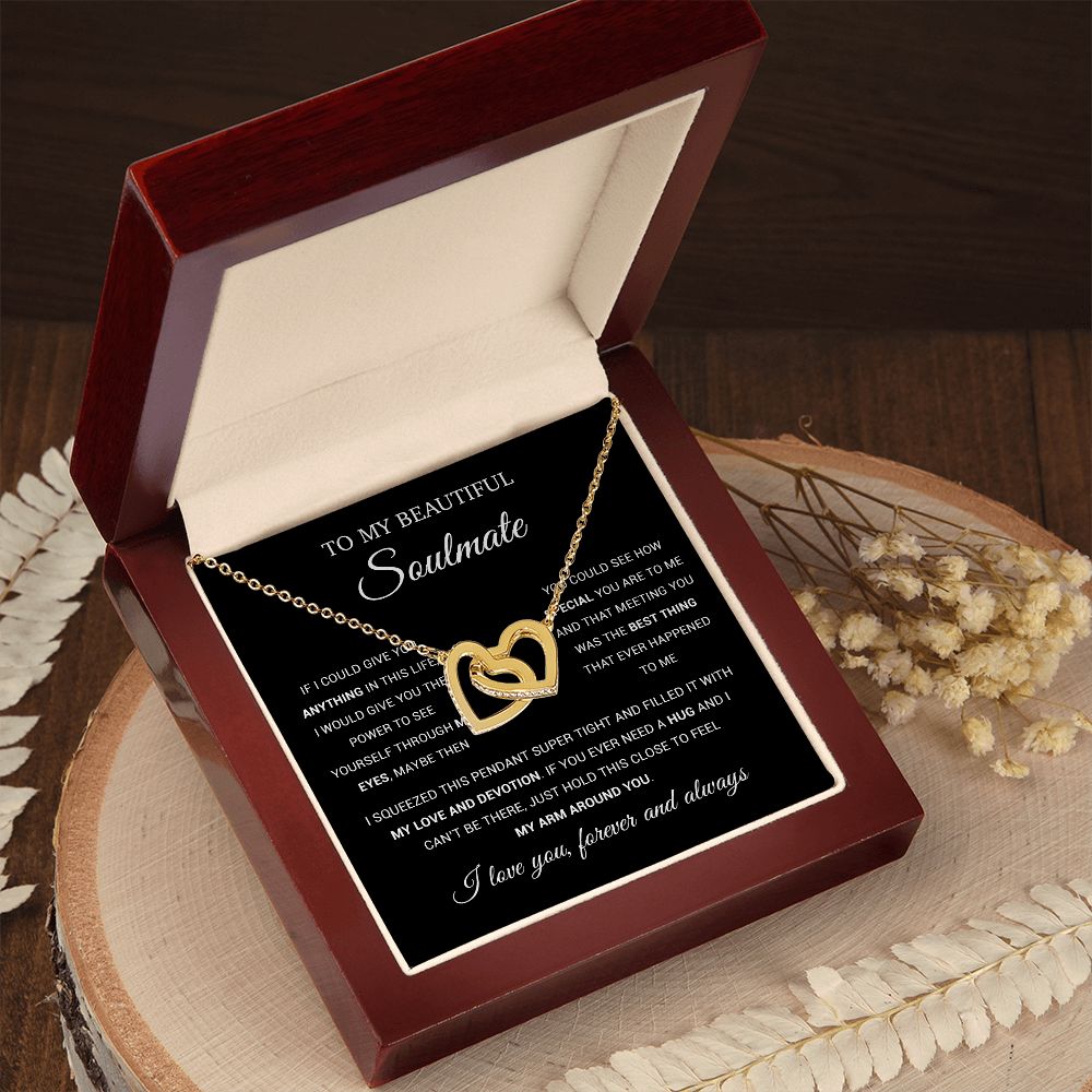 To My Beautiful Soulmate Necklace, Gift for Wife, Girlfriend, Anniversary Gift